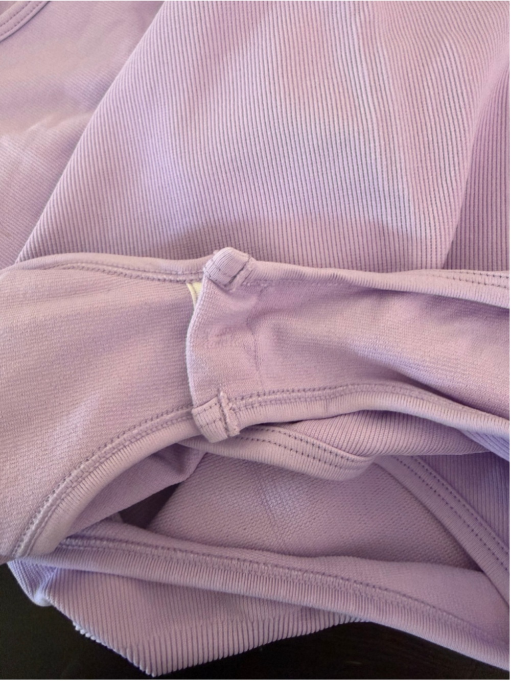 OQQ Seamless Ribbed Tank Capsule Wardrobe Bodysuit Lavender Purple Size S - Picture 4 of 5
